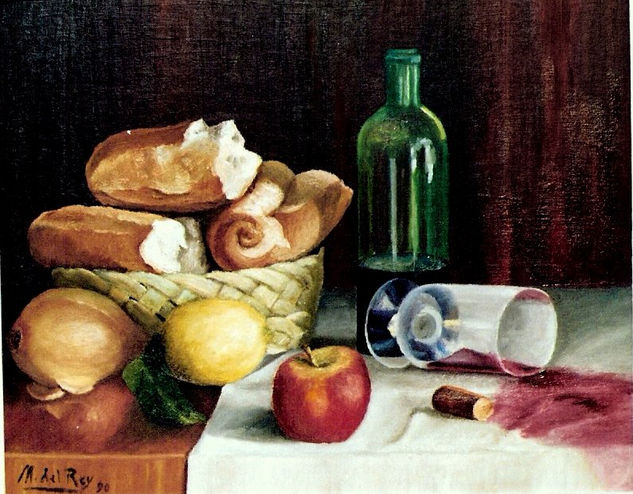 Copa caìda Oil Canvas Still Life Paintings