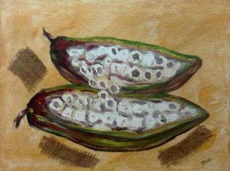 Cacao en Fruto Oil Canvas Figure Painting