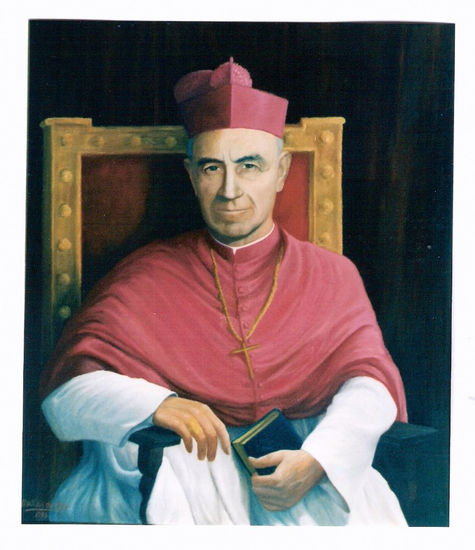 Mons. Carlos Mariano Pérez Óleo Lienzo Retrato