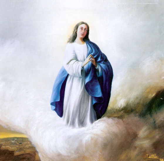 Inmaculada Concepción Oil Canvas Figure Painting