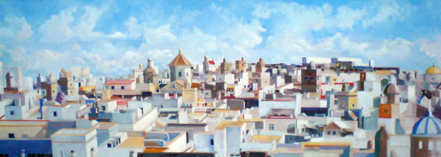 cielo de cádiz Oil Canvas Landscaping