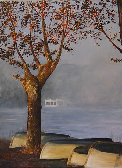 El lago Oil Canvas Landscaping