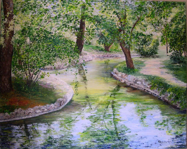 Parque el capricho Oil Canvas Landscaping