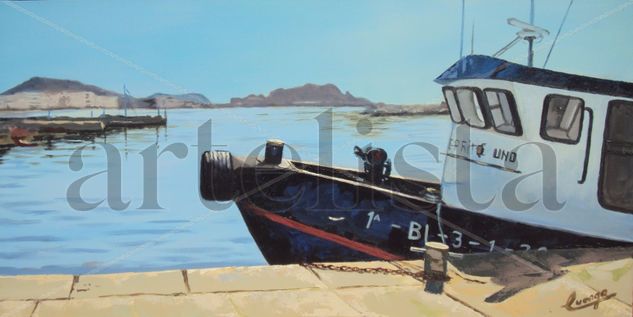 Puerto de Águilas Acrylic Canvas Marine Painting