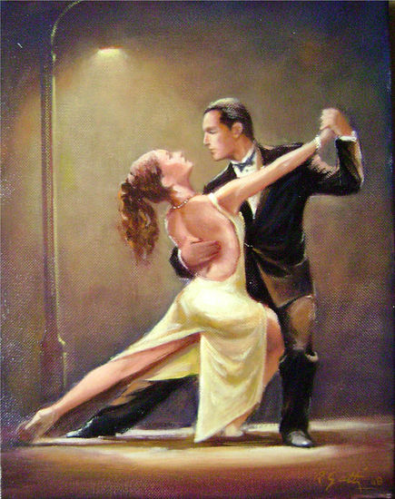 luz de tango en baile Oil Canvas Others