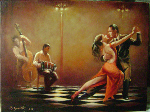 baile y musica  de tango Oil Canvas Others