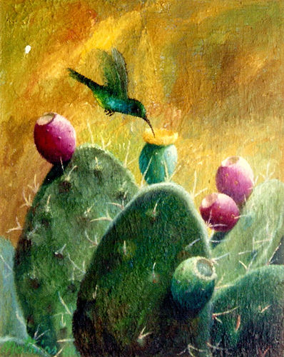 Colibrí  Libando Oil Canvas Animals