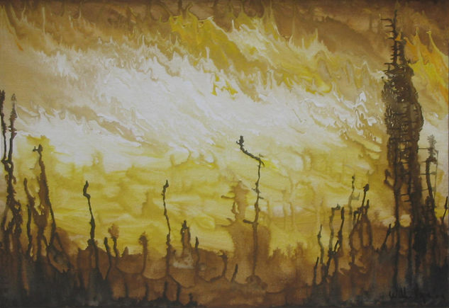 Atardecer  I Acrylic Canvas Landscaping