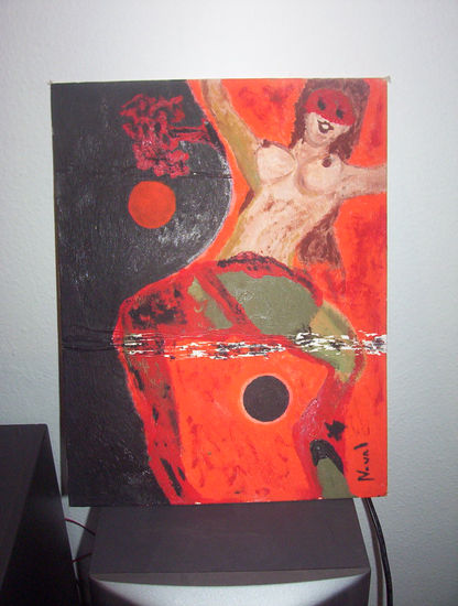 ying yang fulana Oil Panel Nude Paintings