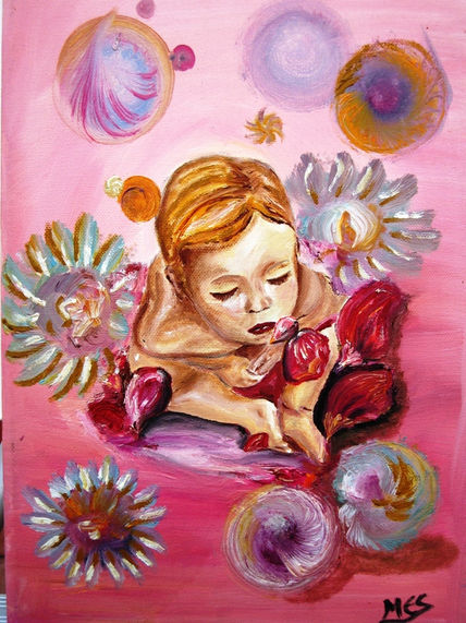 Blowing flowers
