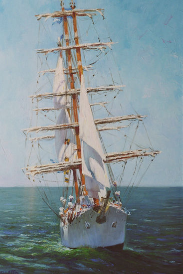 Fragata Libertad Oil Canvas Marine Painting