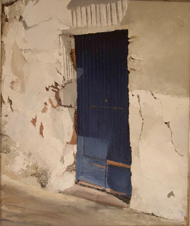 puerta azul c/de la peña