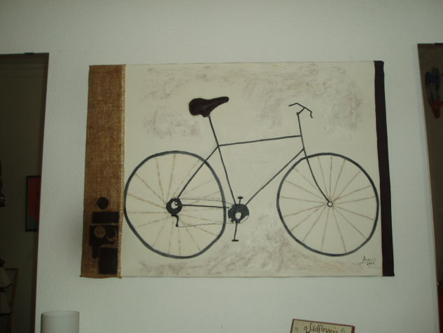 Mi bici Oil Canvas Others