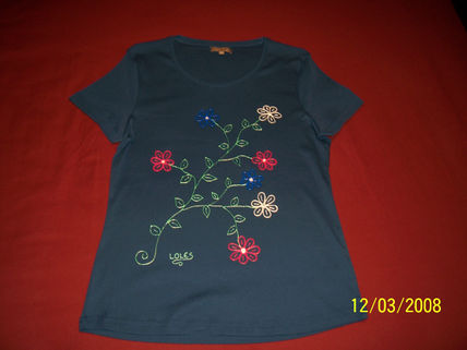 Camiseta flores
