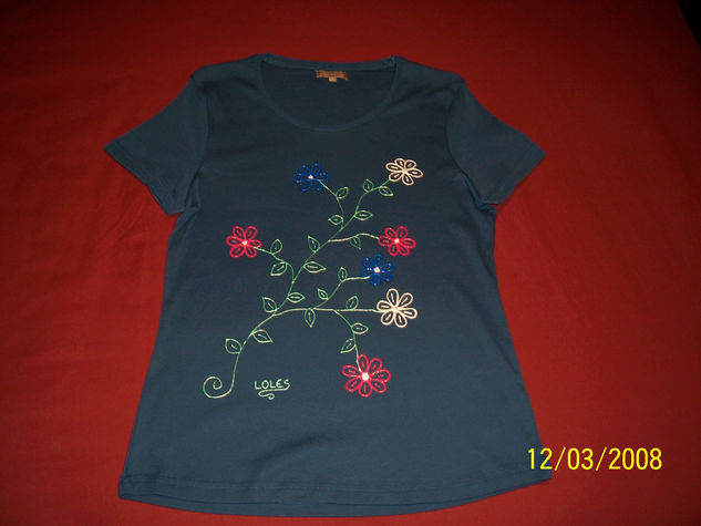 Camiseta flores 