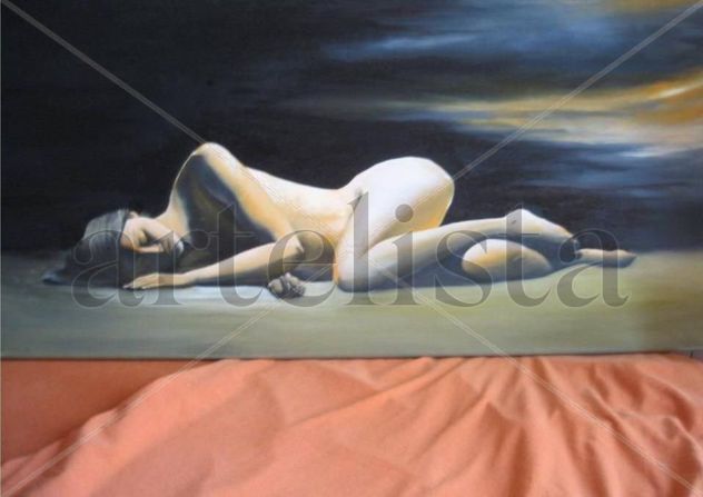 desnudo acostado
