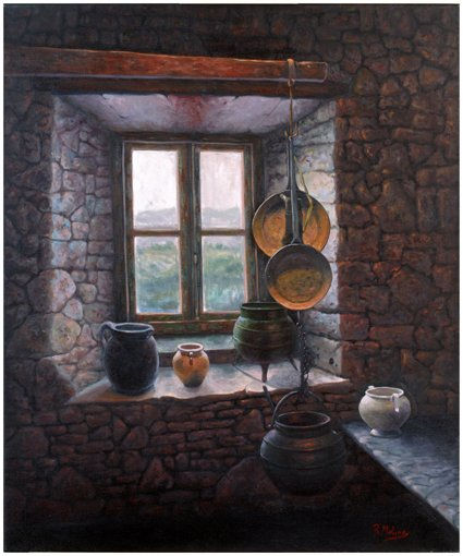 interior asturiano Oil Canvas Landscaping