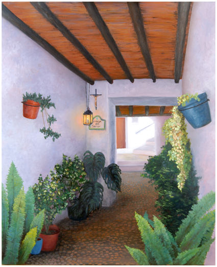 callejon del señor Oil Canvas Landscaping