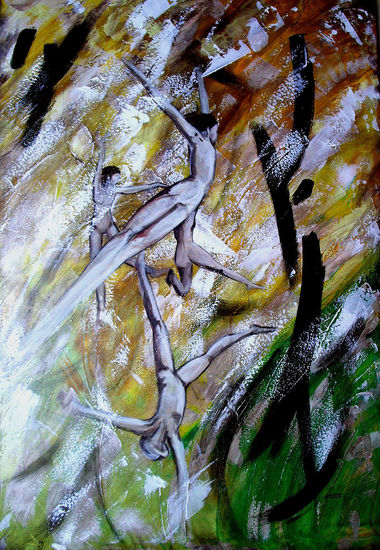 CONEXION COSMICA II Acrylic Canvas Figure Painting