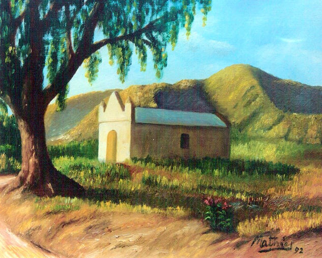 Capilla - II - Óleo Lienzo Paisaje