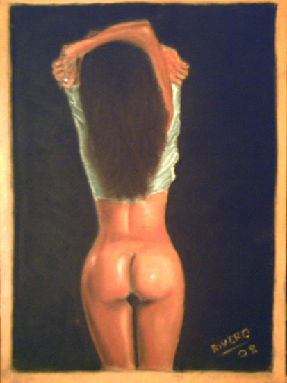 Desnudo Pastel Paper Nude Paintings