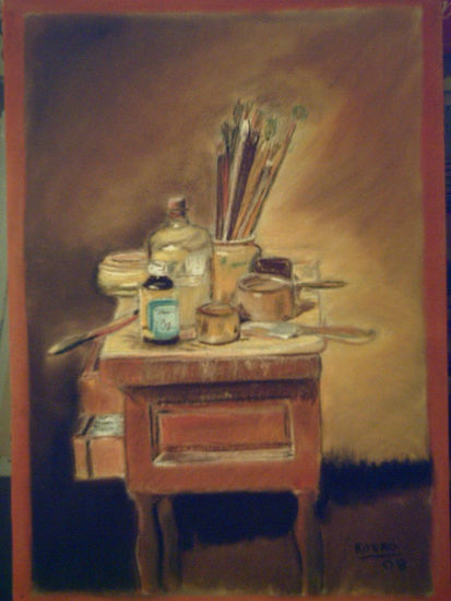 Taller de pintura Pastel Paper Still Life Paintings