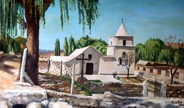 Iglesia de Yavi - II - Oil Panel Landscaping