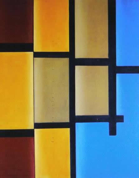 Composição com sobreposição de cores