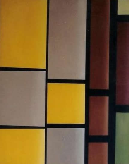 Composição com superposição de cores