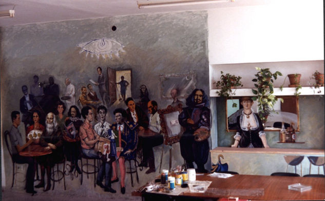 Mural "Célebres" Instituto Cánovas 