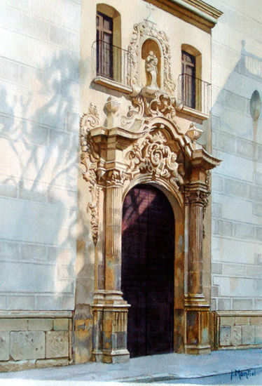 PUERTA DE LA CAPILLA Watercolour Paper Landscaping