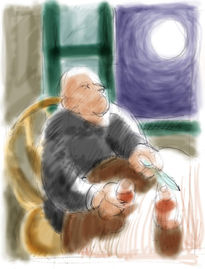 La cena (boceto)