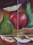 BODEGON MANZANAS PARTIDAS, PERA ENTERA