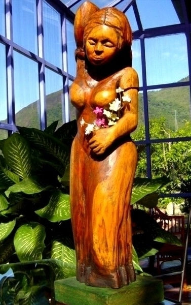 Muchacha con flores