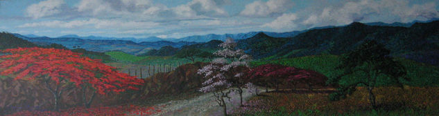 CAMINO AL TISEY Acrylic Canvas Landscaping