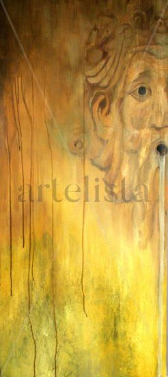 Mascaron 2 Oil Canvas Figure Painting