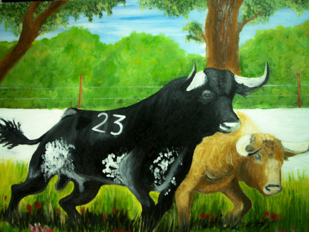 Toros en el campo 