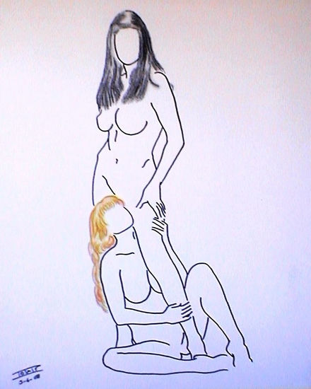 Gretchen und Ilse Tinta Lienzo Figura