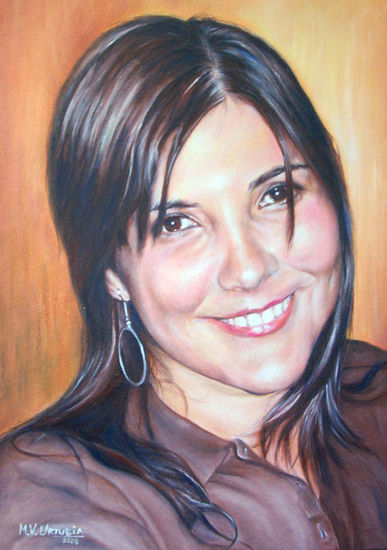 Sandra Óleo Lienzo Retrato