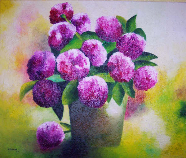 florero II Oil Canvas Landscaping