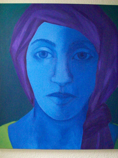 azul Oil Canvas Portrait