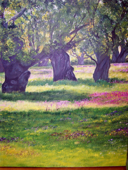 Dehesa extremeña Oil Canvas Landscaping