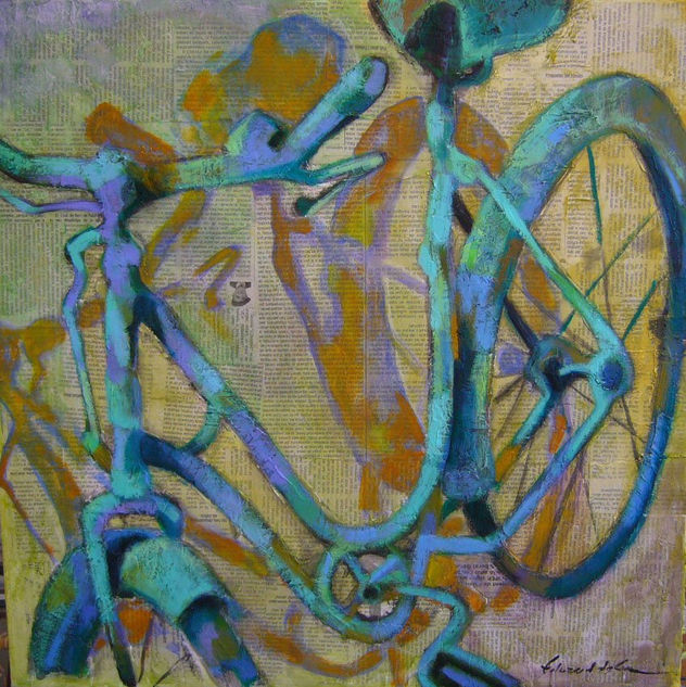bicicleta verde