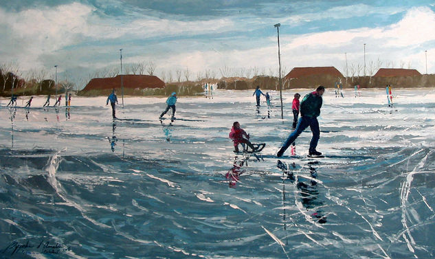 patinadores de nieve 