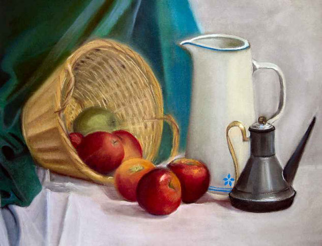 Bodegón Pastel Paper Still Life Paintings