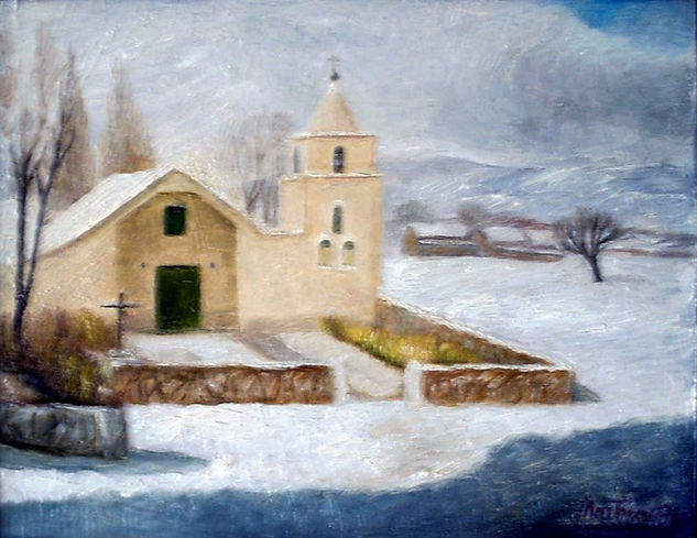 Nieve en Yavi Oil Canvas Landscaping