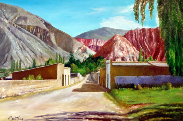 Calle de Purmamarca - I - Oil Canvas Landscaping