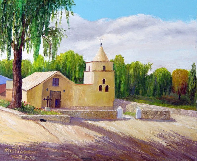 Iglesia de Yavi Oil Canvas Landscaping