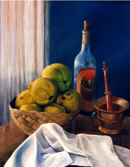 Bodegón con Membrillos Oil Canvas Still Life Paintings