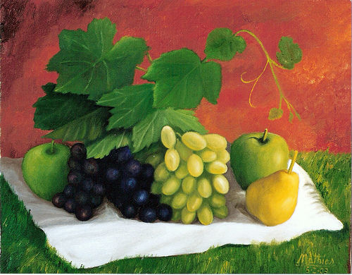 Frutas - II - Oil Canvas Still Life Paintings